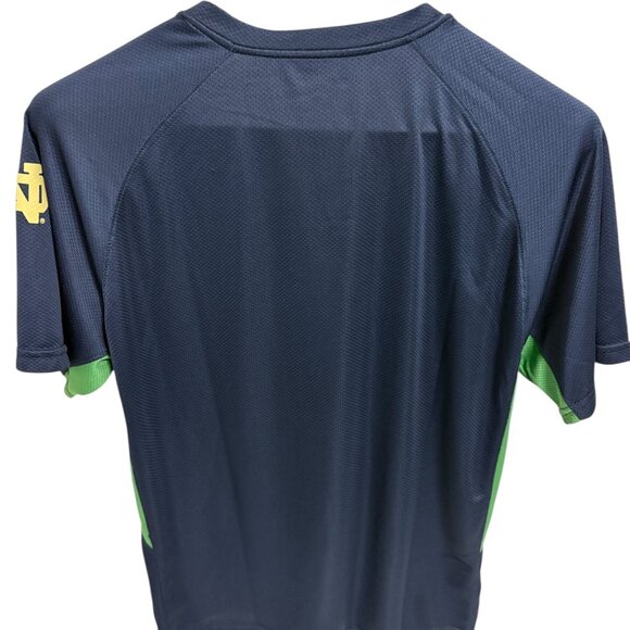 Notre Dame Fighting Irish 1/4 Button Shirt Size XL Proedge Blue - Picture 7 of 7